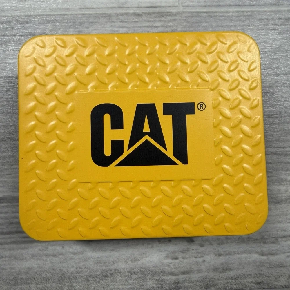CAT CATERPILLAR GENUINE LEATHER BI-FOLD RFID SHIELD MEN WALLET COLOR TAN NEW